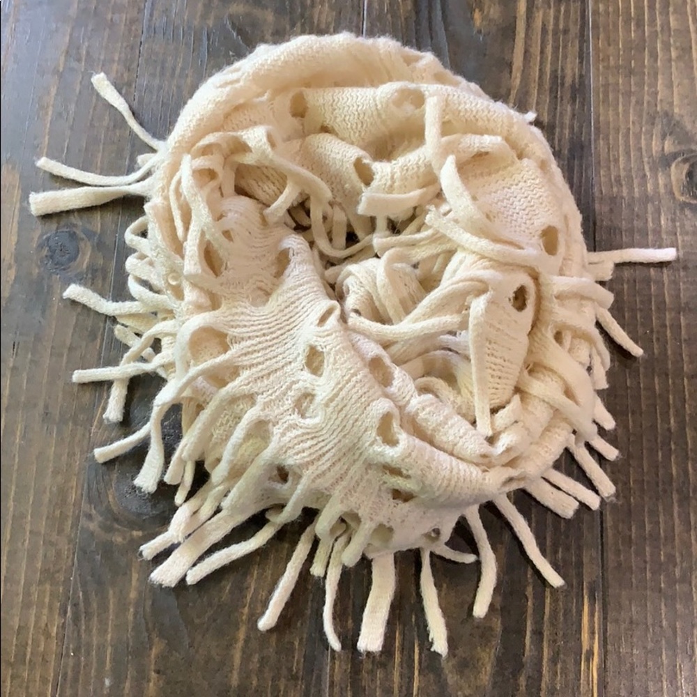 Cream infinity scarf